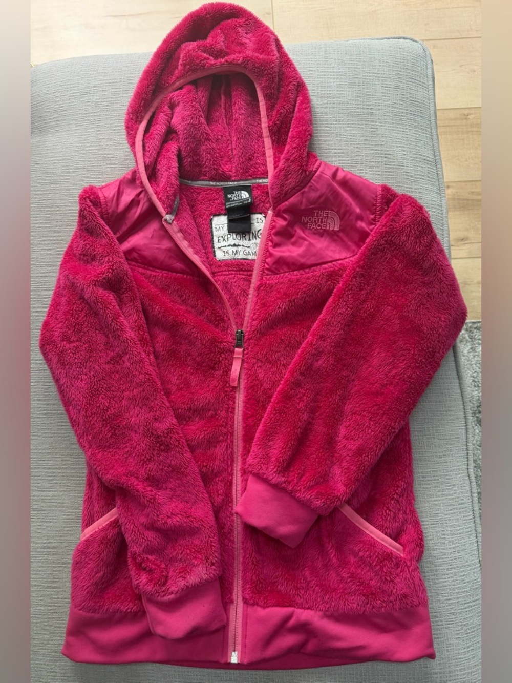 The North Face Girls' Pink Fleece Hoodie size 14/16